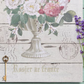 Klassieke rustieke houten Vintage Ephemera Botanic Tissuepapier