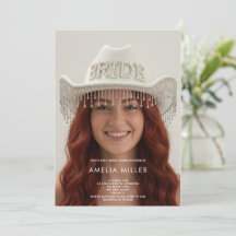 klassieke rustieke minimale cowboy bruidsdouche