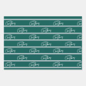 Klassieke Rustieke Rood & Groen Plakken Stripes Ke Inpakpapier Vel (Voorkant 3)