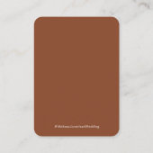 Klassieke Rustieke Terracotta QR Code Bruiloft RSV Informatiekaartje (Achterkant)