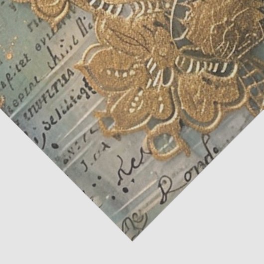 Klassieke  Rustieke Witte Poppies Decoupage Tissuepapier (Detail)