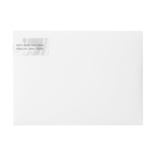 Klassieke rustieke witte winterhuwelijk met houtne (Voorkant)