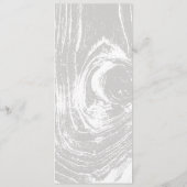 Klassieke rustieke Woodgrain Chique Witte Winter B Menu (Achterkant)