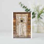 Klassieke, rustige, oude deur van de landelijke wo briefkaart (Staand voorkant)