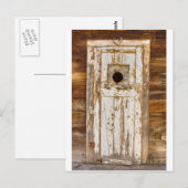 Klassieke, rustige, oude deur van de landelijke wo briefkaart (Voorkant / Achterkant)