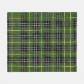 Klassieke Rustische Green Tartan Pset Fleece Deken (Voorkant (Horizontaal))