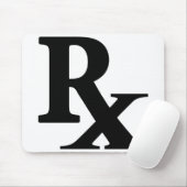 Klassieke Rx Pharmaceuticals Pictogram print apoth Muismat (Met muis)