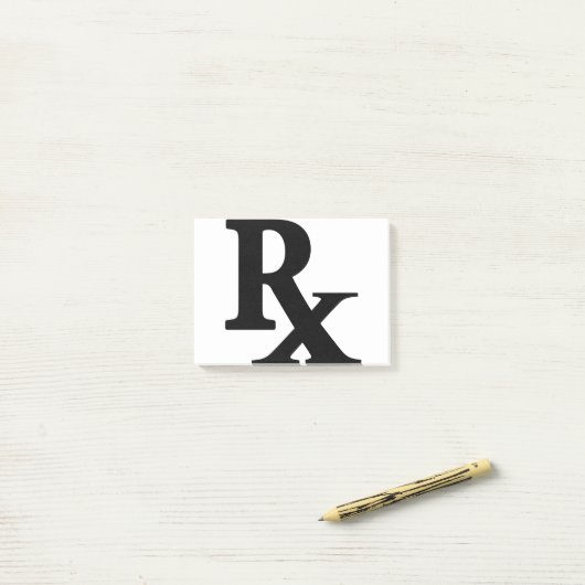 Klassieke Rx Pharmaceuticals Pictogram print apoth Post-it® Notes (Op bureau)