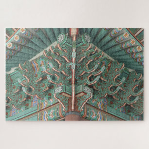 Klassieke S. Koreaans Kunstwerk in zachte kleuren Legpuzzel