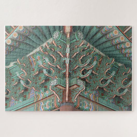 Klassieke S. Koreaans Kunstwerk in zachte kleuren  Legpuzzel (Horizontaal)