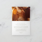 Klassieke Sage Groen en Wit Kalligrafie Trouwen Bedankkaart (Binnen)