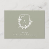 klassieke Sage Groen Wit  kuif details Informatiekaartje (Voorkant)