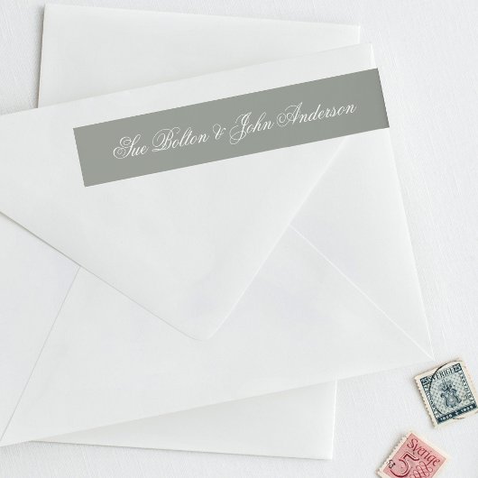 Klassieke Sage Groene Retouradresenvelop