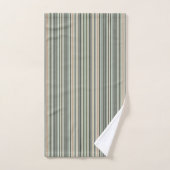 Klassieke Sage Stripes Bad Handdoek (Handdoek)