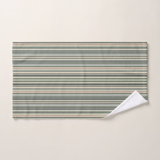 Klassieke Sage Stripes Bad Handdoek (Handdoek)