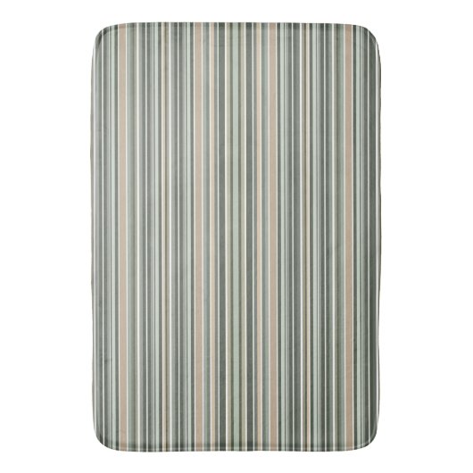 Klassieke Sage Stripes Badmat (Voorkant Verticaal)