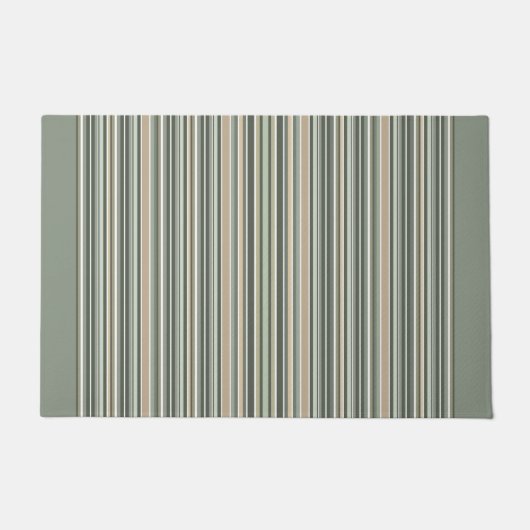 Klassieke Sage Stripes Deurplaat Deurmat (Voorkant)