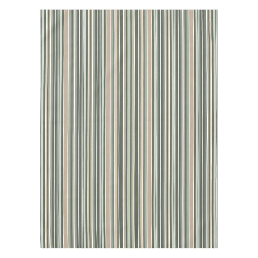 Klassieke Sage Stripes Tafelkleed (Voorkant)
