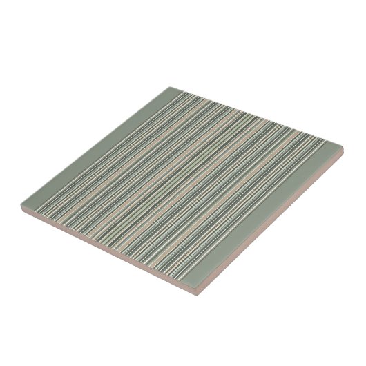 Klassieke Sage Stripes Tegeltje (Zijkant)