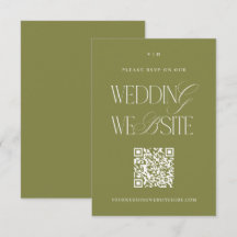 Klassieke saliegroene en witte trouwwebsite online