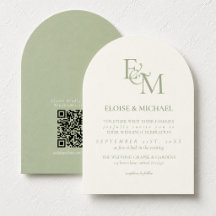 Klassieke Saliegroene Monogram Minimalistische Tro