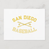 Klassieke San Diego California Baseball Retro Vi Briefkaart (Voorkant)