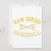 Klassieke San Diego California Baseball Retro Vi Kaart (Achterkant)