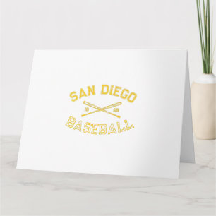 Klassieke San Diego California Honkbal Fan Retro V Kaart