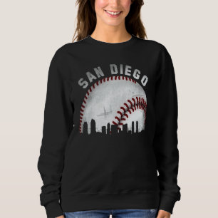 Klassieke San Diego Silhouette Stad Honkbal Trui