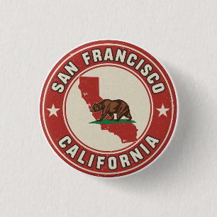 Klassieke San Francisco, California cadeaus Ronde Button 3,2 Cm