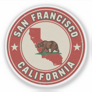 Klassieke San Francisco, California cadeaus Sticker