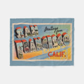 Klassieke San Francisco Groet Fleece Deken (Voorkant (Horizontaal))