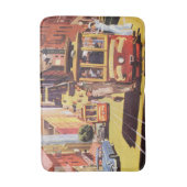 Klassieke San Francisco Kabeltram Reisposter Kunst Badmat (Voorkant Verticaal)
