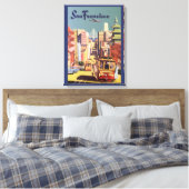 Klassieke San Francisco Kabeltram Reisposter Kunst Canvas Afdruk (Insitu (Slaapkamer))
