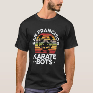 Klassieke San Francisco Karate Bots Karate Vechter T-shirt