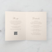 Klassieke Sandy Neutrale QR Code Elegante Trouw (Binnen)