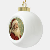 Klassieke  Santa Claus Cameo Keramische Bal Ornament (Rechts)