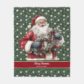 Klassieke Santa Claus Deken in Trendy Kleuren (Voorkant)