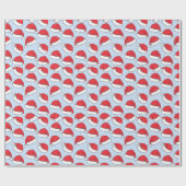 Klassieke Santa Hat Cadeaupapier (Vlak)