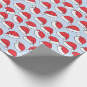 Klassieke Santa Hat Cadeaupapier (Hoek)
