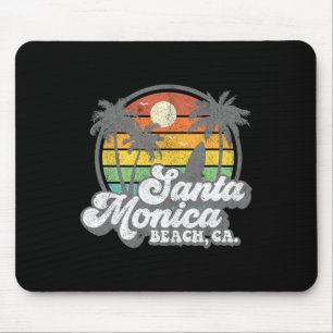 Klassieke Santa Monica Beach Californië Surf Surfi Muismat