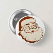 Klassieke Santa Pin Ronde Button 5,7 Cm (Voorkant /achterkant)