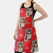 Klassieke Santa Red Controle Het Twee keer Vakanti Schort (Insitu)