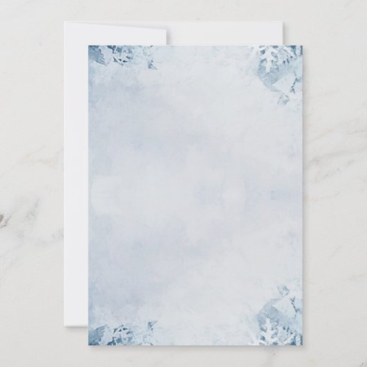 Klassieke Santa Sleigh Secret Santa Winter Party Kaart (Achterkant)