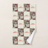 Klassieke Santa White Controle Het Twee keer Vakan Bad Handdoek (Handdoek)