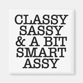 Klassieke Sassy Citaat Vierkante Koelkastmagneet Magneet
