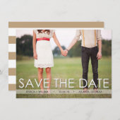 Klassieke 'Save the Date'-aankondiging - Op maat Kaart (Voorkant / Achterkant)