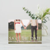 Klassieke 'Save the Date'-aankondiging - Op maat Kaart (Staand voorkant)