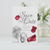 Klassieke save the wedding date uitnodiging (Staand voorkant)