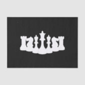 Klassieke schaafstukken zwart-wit tissuepapier (Voorkant)